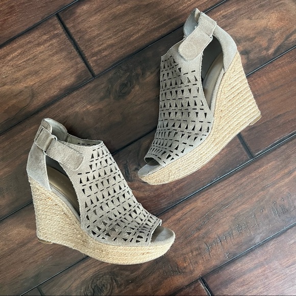 Marc Fisher Suede Espadrille Wedge - Picture 2 of 9